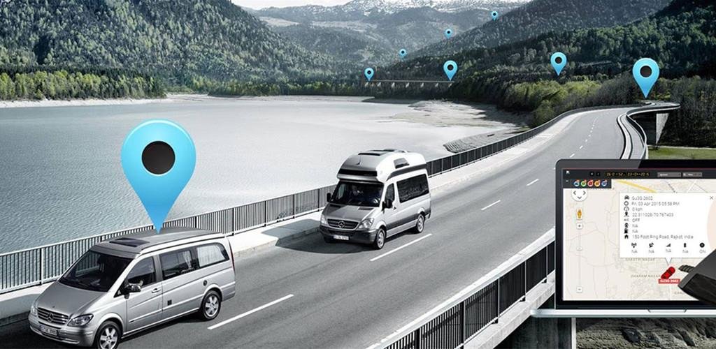 Fleet manager monitoring real-time camera feeds on tablet